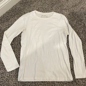 Eddie Bauer white long sleeve shirt